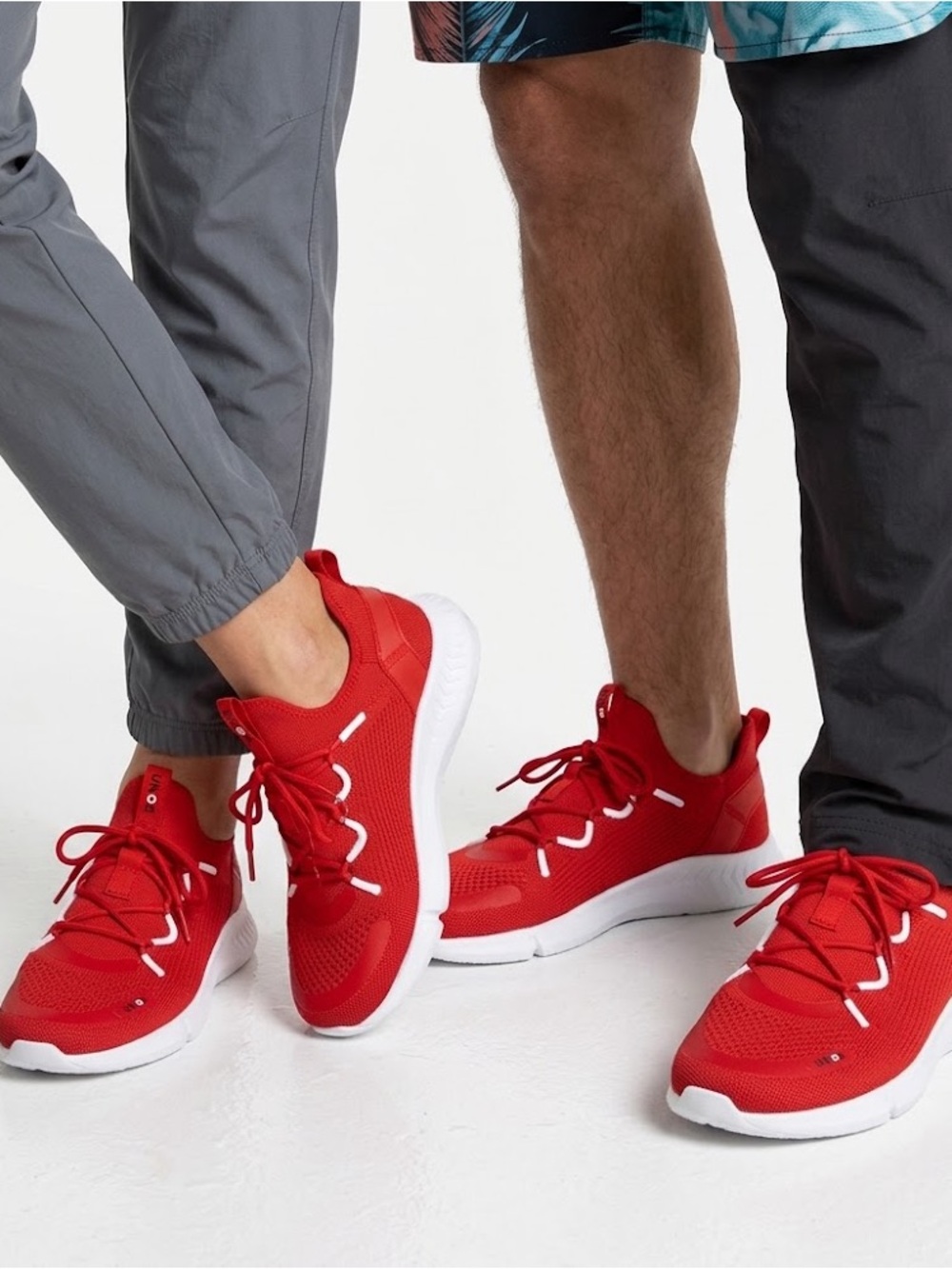 Red Athletic Shoes Unisex